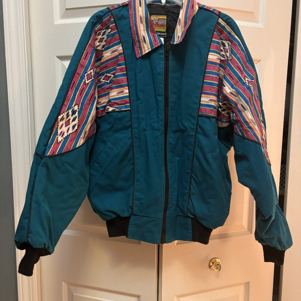 Teal Aztec-Print Ski Jacket - Unbranded - Picture 2 of 5
